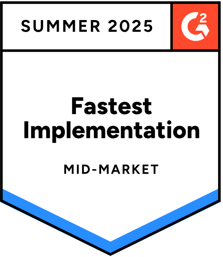 Fastest Implementation G2 Badge for MEDENT