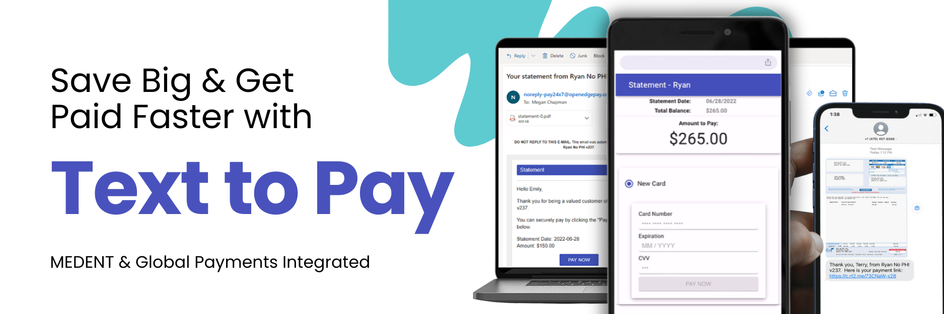 Text to Pay with MEDENT