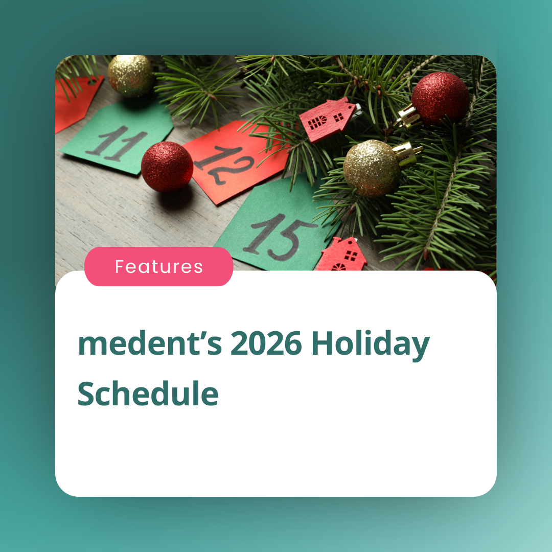 medent's 2026 holiday schedule