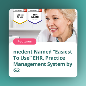 medent Named Easiest To Use EHR, Practice Management System by G2